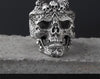 Load image into Gallery viewer, Pure Silver Triple Skull Ring ( Size Adjustable ) - Great Value Novelty 