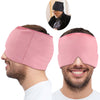 Headache and Migraine Relief Cap - A Headache Ice Mask or Hat Used for Migraines and Tension Headache Relief. Stretchy, Comfortable, Dark and Cool
