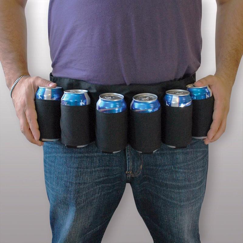 6 Pack Beer Belt for BBQ's & Outdoors - Great Value Novelty 