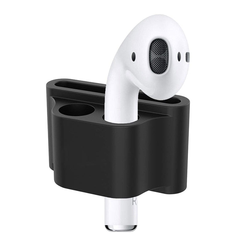 For Apple AirPods Silicone Holder Clip Earphone Stand Case for Apple Watch series 3 2 1 Hook Clip Anti-lost For Iwatch 4 5 6 SE