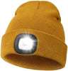 LED Beanie Hat with Light Unisex USB Rechargeable Lamp Hats Hands Free Headlamp Cap Winter Knitted Night Light Hat Flashlight