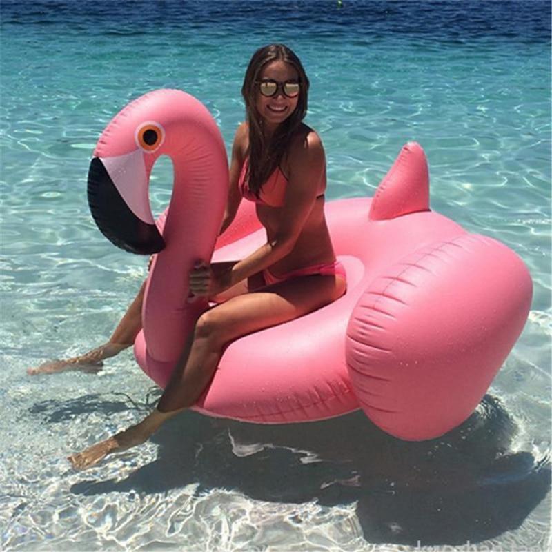 Inflatable Flamingo 150CM 60 Inch Giant Pool Float - Great Value Novelty 