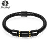 Load image into Gallery viewer, Leather Bracelets Black Gold - Great Value Novelty 