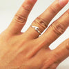 Ocean Wave 925 Sterling Silver Ring - Great Value Novelty 