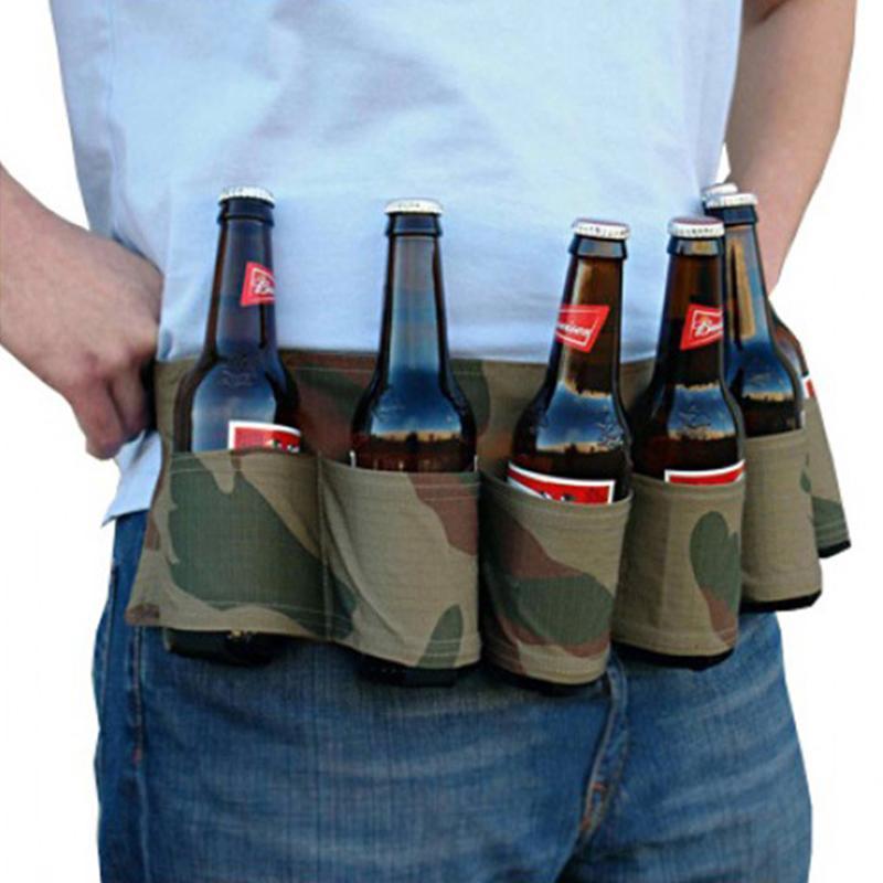 6 Pack Beer Belt for BBQ's & Outdoors - Great Value Novelty 
