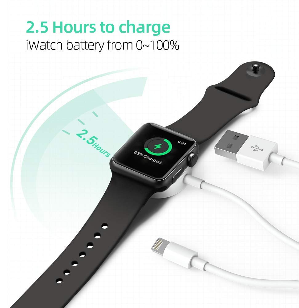 TYPE C Fast Portable Wireless Charger for IWatch 7 5 4 6 SE Quick Charging Dock Station USB Charger Cable for Apple Watch USB C
