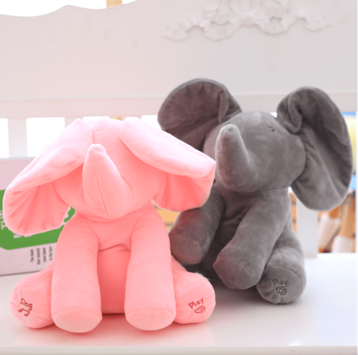 Talking Peek A Boo Elephant Plush Toy - Great Value Novelty 