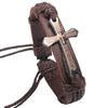 Load image into Gallery viewer, 2018 Premium Holy Cross Braided Leather Bracelet - Great Value Novelty 