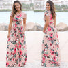 Load image into Gallery viewer, Women Long Maxi Dress 2019 Summer Floral Print Boho Beach Dress Short Sleeve Evening Party Dress Tunic Vestidos Plus Size XXXL jumsuit