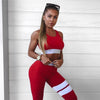 Load image into Gallery viewer, Women Tracksuit Solid Yoga Set Patchwork Running Fitness Jogging T-shirt Leggings Sports Suit Gym Sportswear Workout Clothes S-L jumpsuit