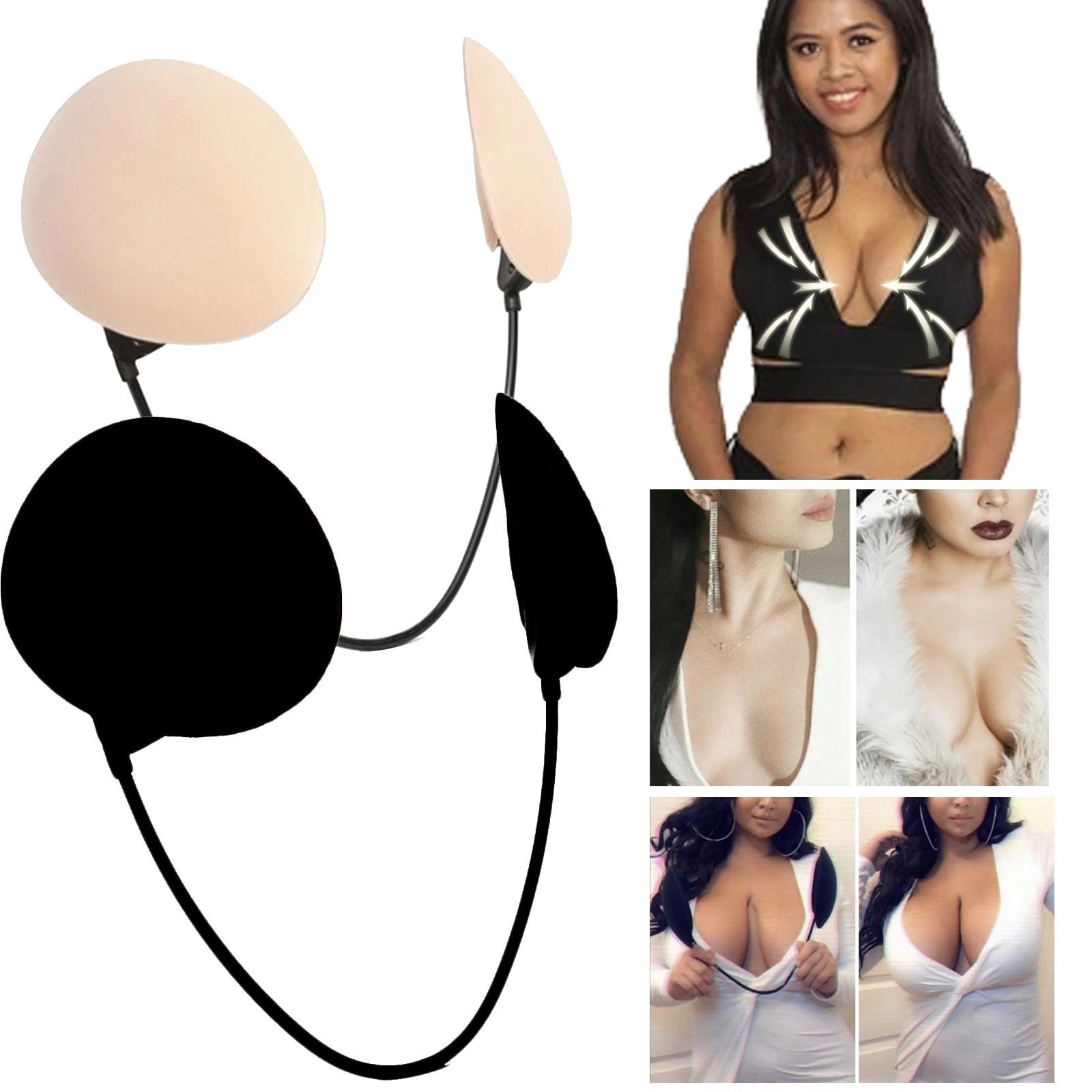 Frontless Invisible Strapless Push Up Bra
