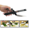 2 in 1 Clever Scissor Cutter Stainless Steel  Kitchen Knife