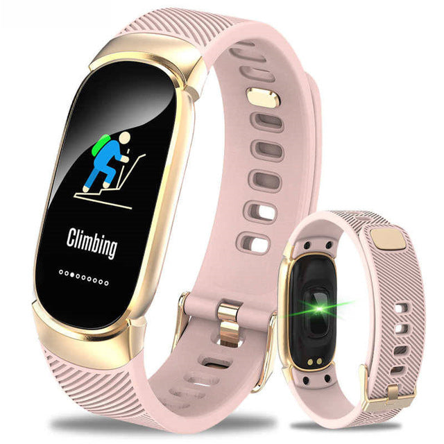 New Sports Waterproof Smart Watch Women Smart Bracelet Band Bluetooth Heart Rate Monitor Fitness Tracker Smartwatch Metal Case - Great Value Novelty 
