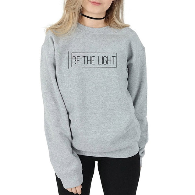 Be The Light T-shirt Christian Graphic Tee Gift For Women Faith TShirts Trend Girls Tops Fashion T shirt For People With Faith
