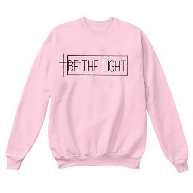 Be The Light T-shirt Christian Graphic Tee Gift For Women Faith TShirts Trend Girls Tops Fashion T shirt For People With Faith