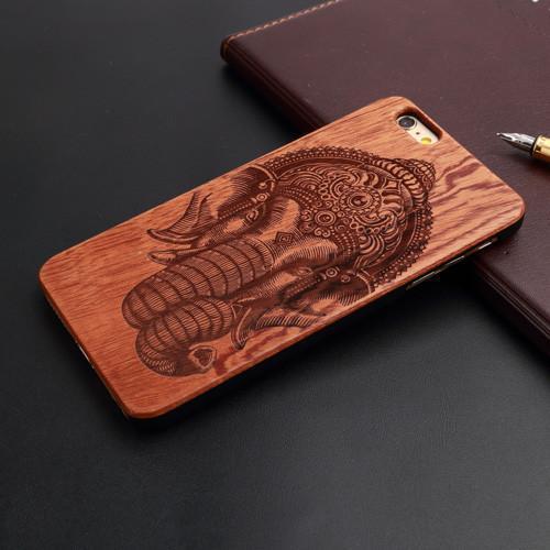 Premium Wood Carved I Phone Case - Great Value Novelty 