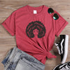 ONSEME Beautiful Afro Lady Graphic T Shirts Queen Girl Power Letter Slogan Tee Tops Feminist Tees Women Christian T Shirts