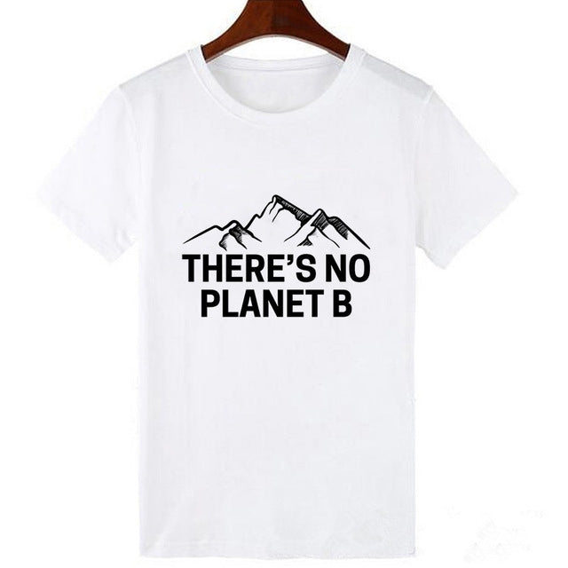 There is no planet b letter print female T-shirt New summer bear cartoon casual fashion Chic Harajuku O-Neck women's clothing
