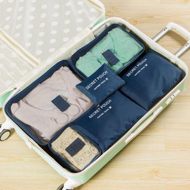 6Pcs Waterproof Travel Bags and Pouch Luggage Organizer SALE