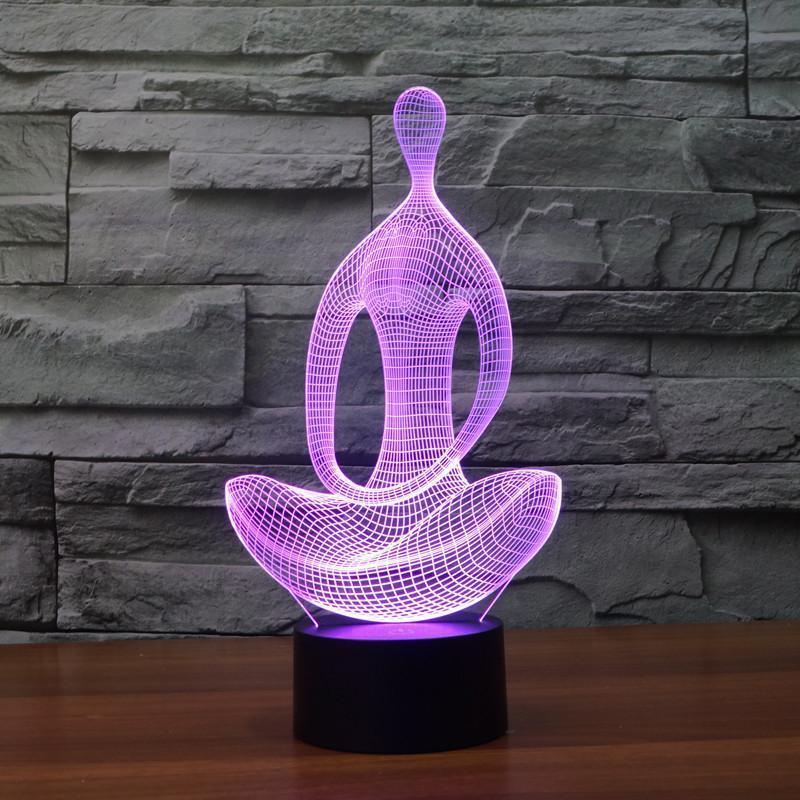 3D LED Illusion Budhha Lamp - Great Value Novelty 