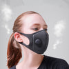 Black Anti Dust Mask PM2.5 Activated Carbon Filter Face Mouth Masks Reusable Mouth Cover Anti Fog Haze Respirator Men Women