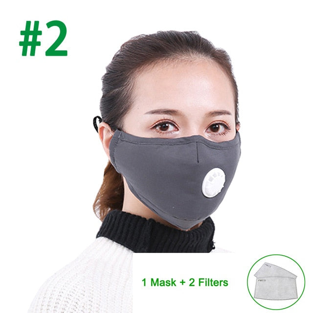 Anti Virus N95 Mask Respirator Washable Reusable Cotton Unisex Mouth Allergy/Asthma/Travel/ Cycling