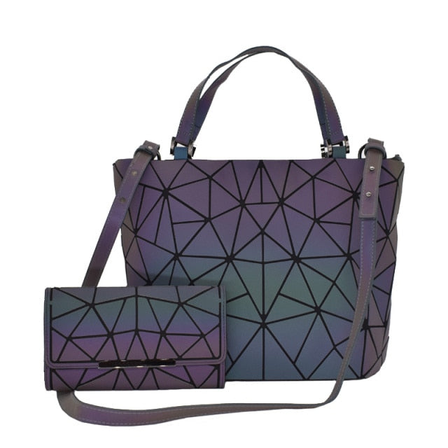 The Stylish Luminous Collection Handbags + Wallet combination package