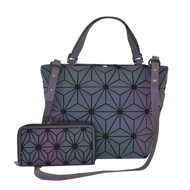 The Stylish Luminous Collection Handbags + Wallet combination package
