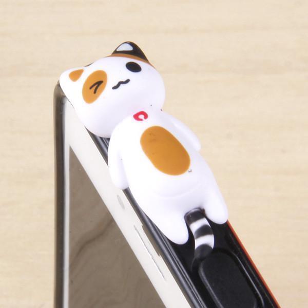Fashion style Cheese Cat 3.5mm Anti Dust arphone Jack Plug Stopper Cap For iphone for sumsang And All Normal Phone - Great Value Novelty 