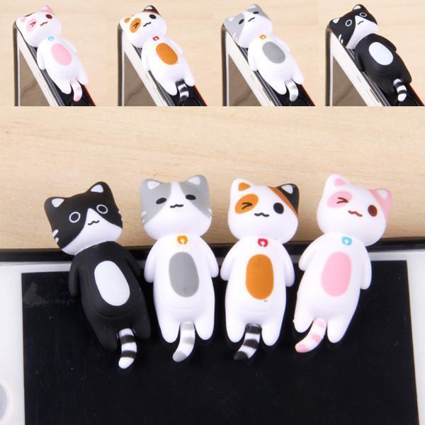 Fashion style Cheese Cat 3.5mm Anti Dust arphone Jack Plug Stopper Cap For iphone for sumsang And All Normal Phone - Great Value Novelty 