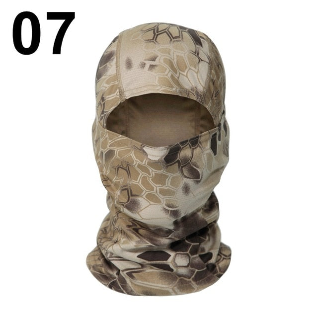 Outdoor Tactical Full Face Camo Print Balaclava Headwear