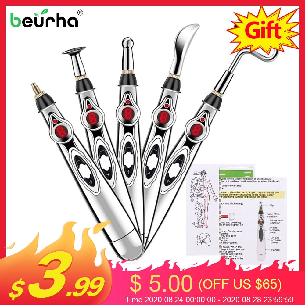 5 Heads Electronic Acupuncture Pen Relief