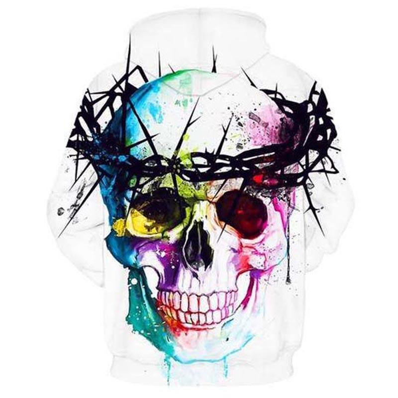 Amazing Colourful Skull Hoodie 2018 Latest Edition - Great Value Novelty 