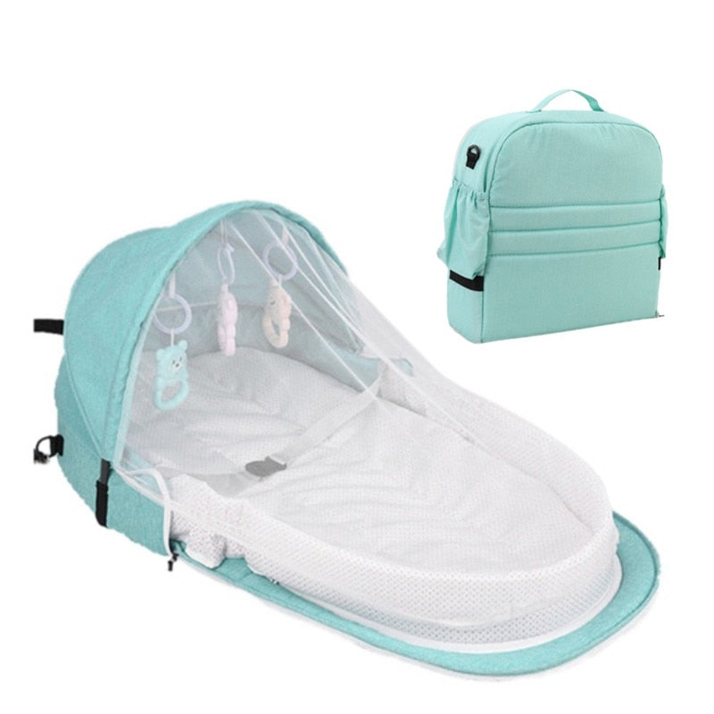 Kids Baby Bed For Newborn Protection Mosquito Net With Portable Bassinet Baby Foldable Breathable Infant Sleeping Basket