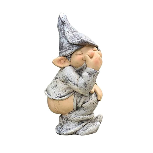 Resin Garden Gnome Funny Statue