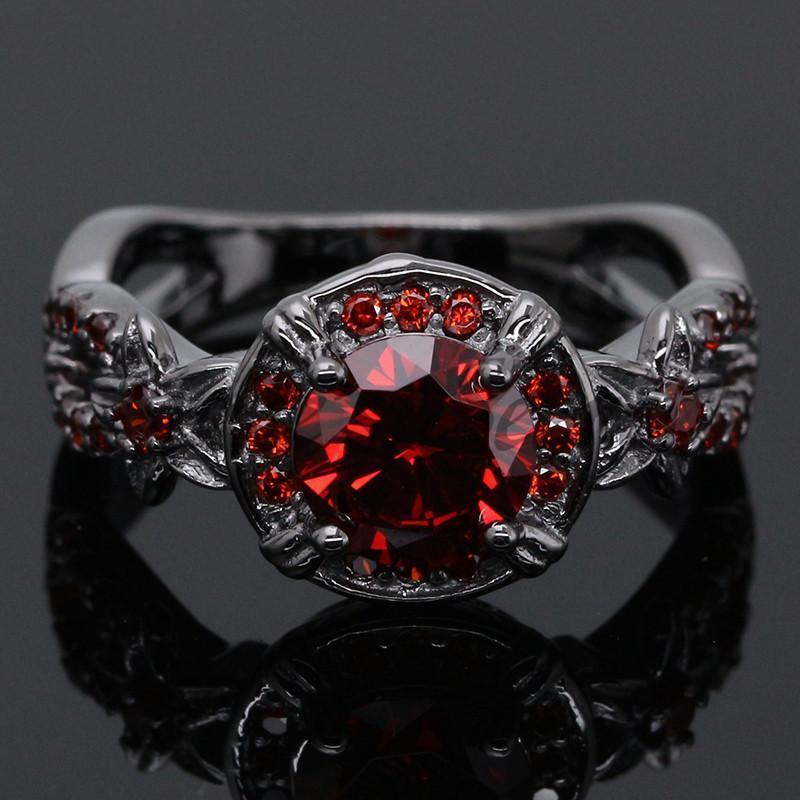 Ancient Gothic Ruby Ring - Great Value Novelty 