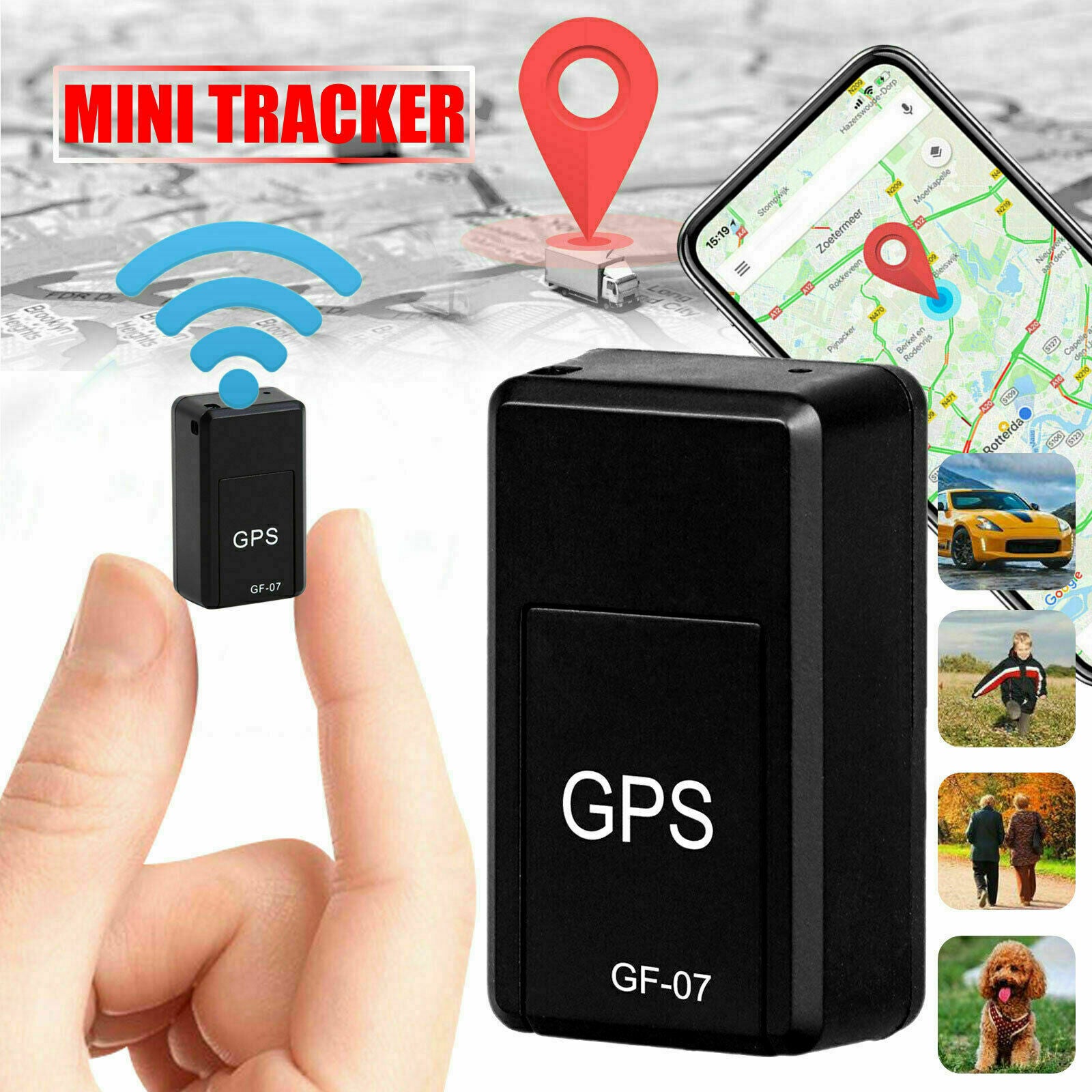 Mini GPS Tracker Car GPS Locator Anti-theft Tracker Car Gps Tracker Anti-Lost Recording Tracking Device Auto Accessories