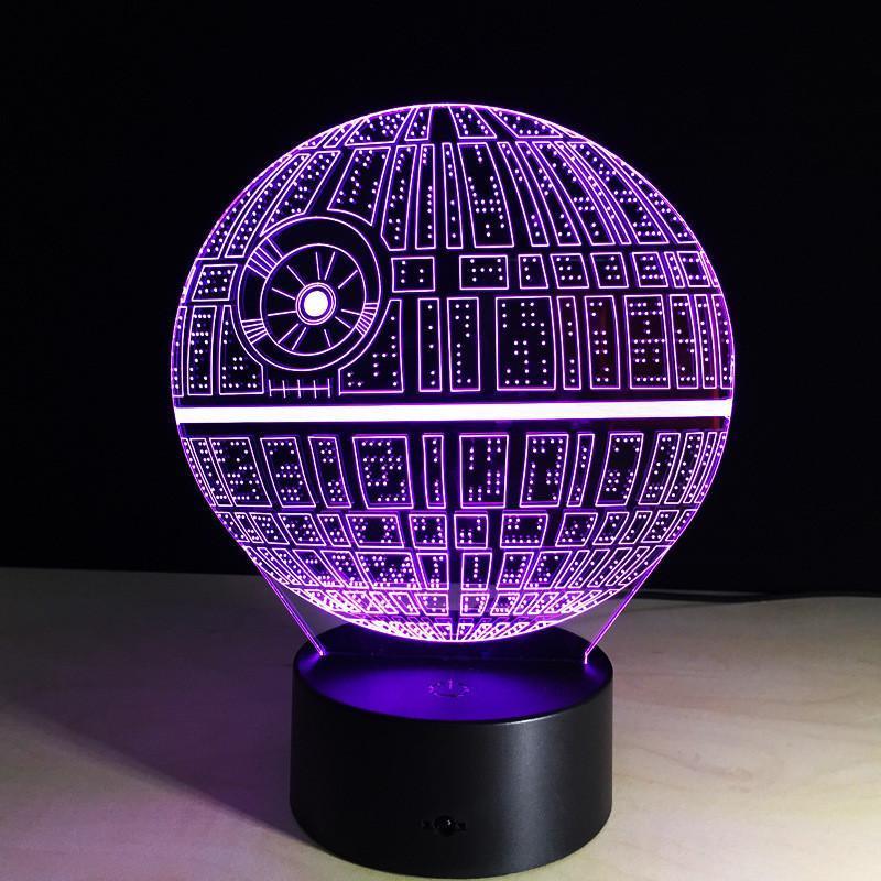 Amazing 3D Illusion  Star Wars Lamp - Great Value Novelty 