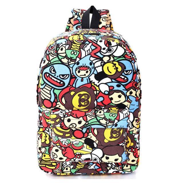 Hippie Canvas Backpacks - Great Value Novelty 