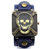 Fashion Skull Leather Bracelet / Wristwatch - Great Value Novelty 