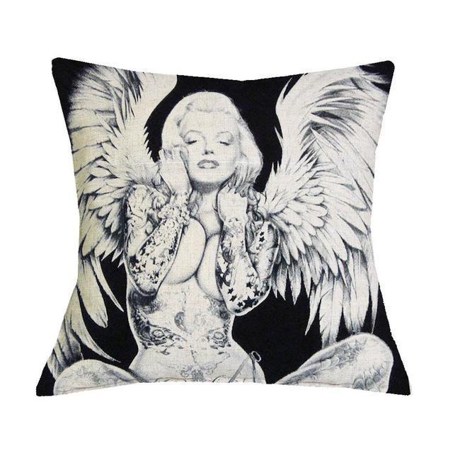 Marilyn Monroe Linen Cushion Cover 43*43 Cms - Great Value Novelty 