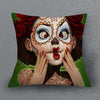 Sugar Skull Cushions Linen Cushion Cover - Great Value Novelty 