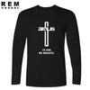 In God We Trust/believe long sleeve t shirt Christian Cross belief