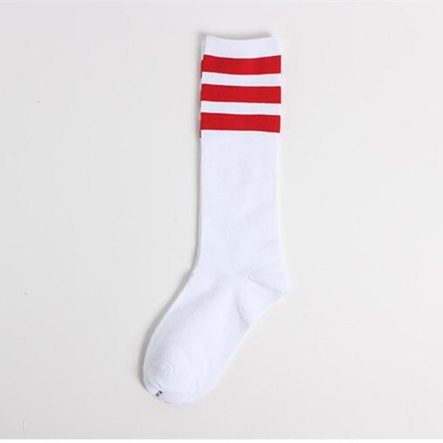 Classic Long Three Striped Skate Socks Retro Old School of  High Quality Cotton for Men Harajuku  Style White brand black - Great Value Novelty 