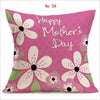 45cm*45cm Happy mother day  design linen cotton pillow covers sofa pillow case  Love design square 18in*18in cushion cover - Great Value Novelty 
