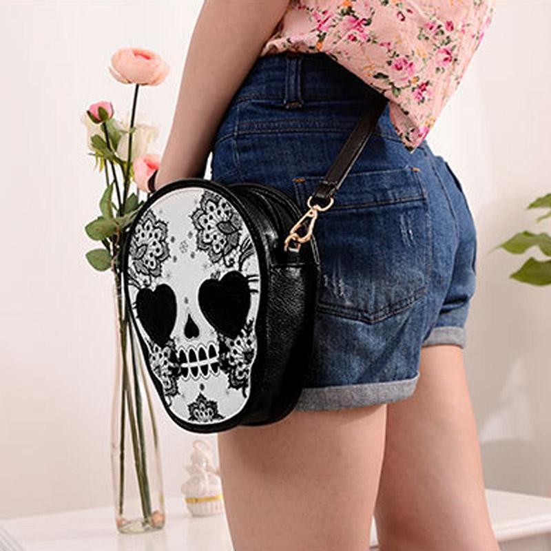 Skull Satchel / Purse Handbag - Great Value Novelty 