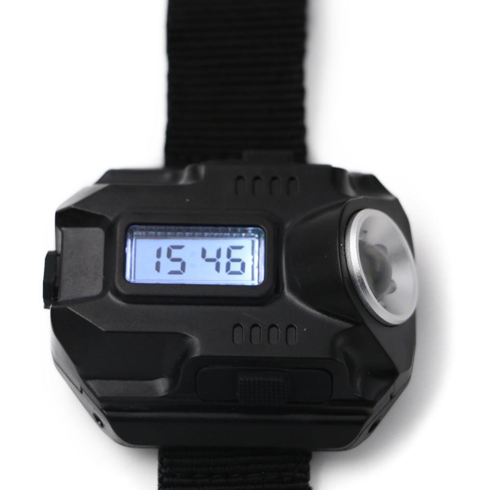 LED Wrist Watch with Flashlight Rechargable USB - Great Value Novelty 
