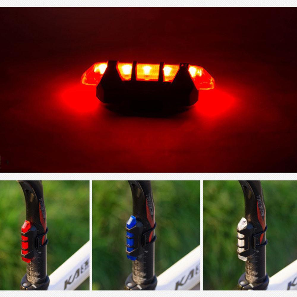 Rechargable LED 4 Mode Safety Warning Bicycle Rear Lamp - Great Value Novelty 