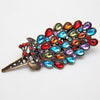 Load image into Gallery viewer, Peacock Vintage Rhinestone Hair Barrette Clip - Great Value Novelty 