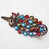 Load image into Gallery viewer, Peacock Vintage Rhinestone Hair Barrette Clip - Great Value Novelty 